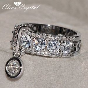 Natural White CZ Ring